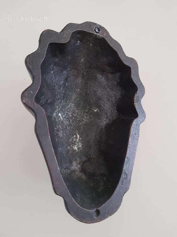 Bronzinė Būdos kaukė 13x9cm - nuotraukos Nr. 2