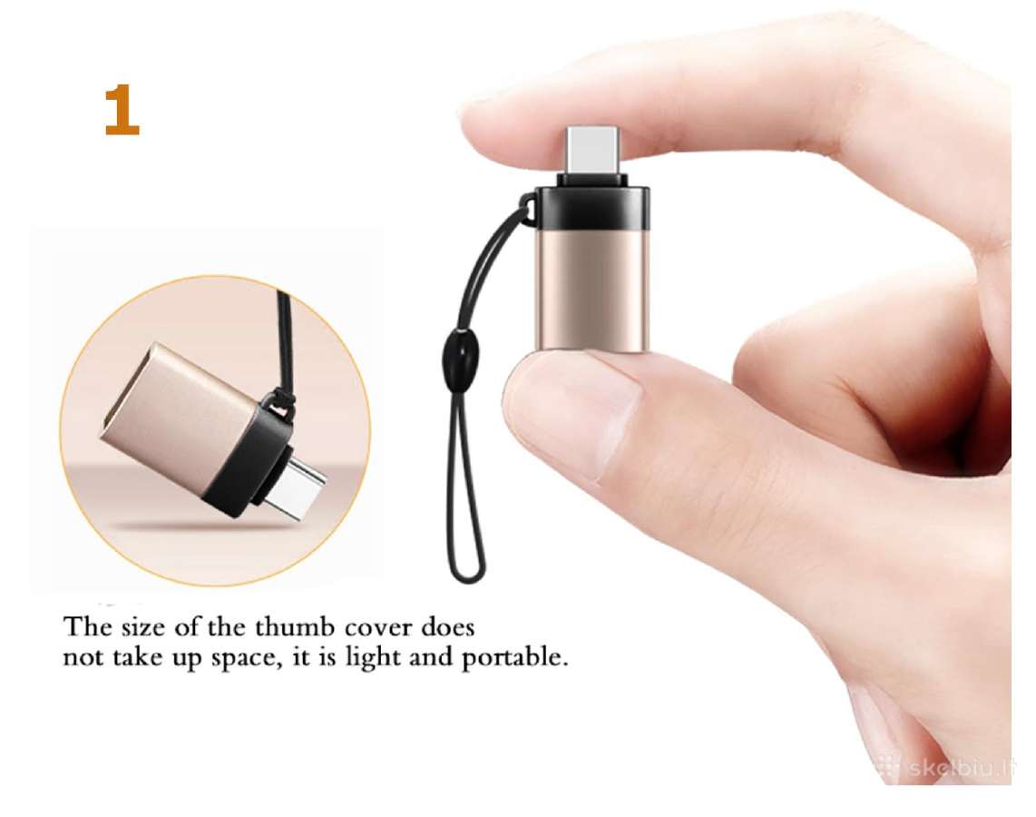 Lightning - Microusb, type-c usb, adapteriai - nuotraukos Nr. 11