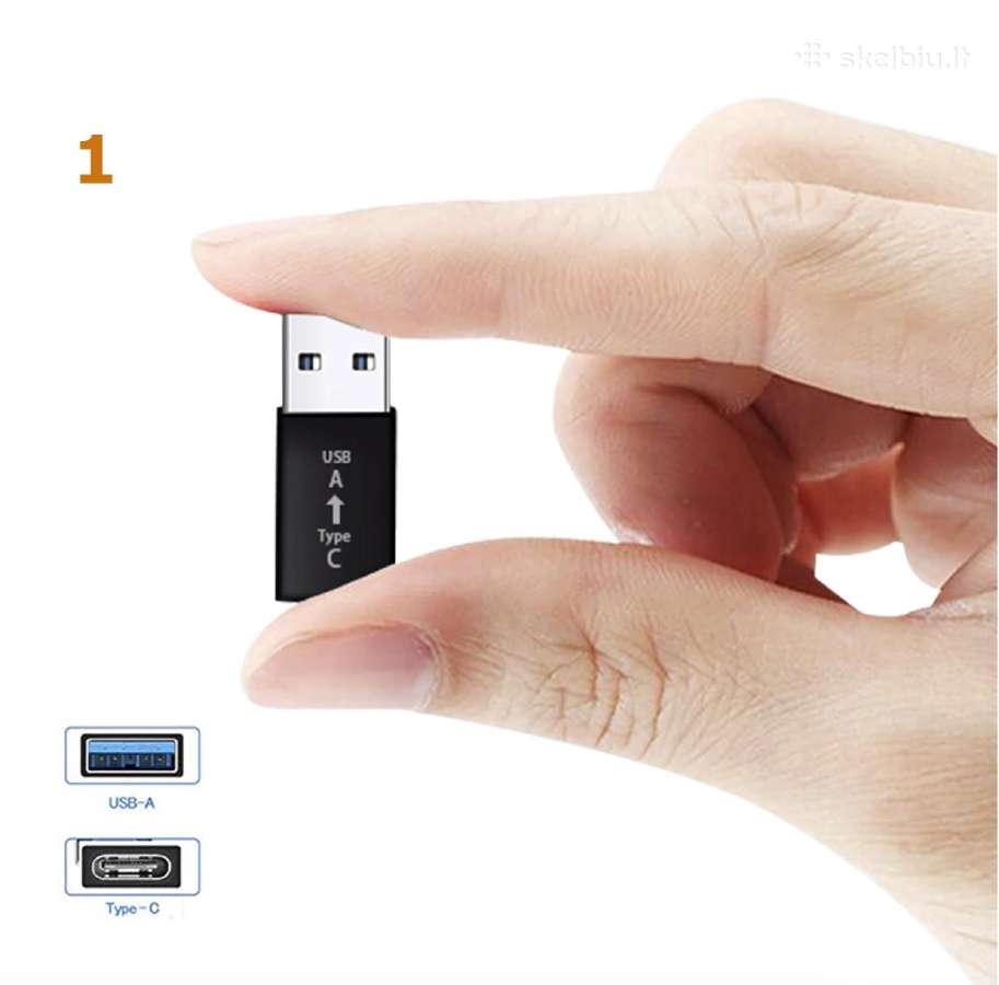 Lightning - Microusb, type-c usb, adapteriai - nuotraukos Nr. 16