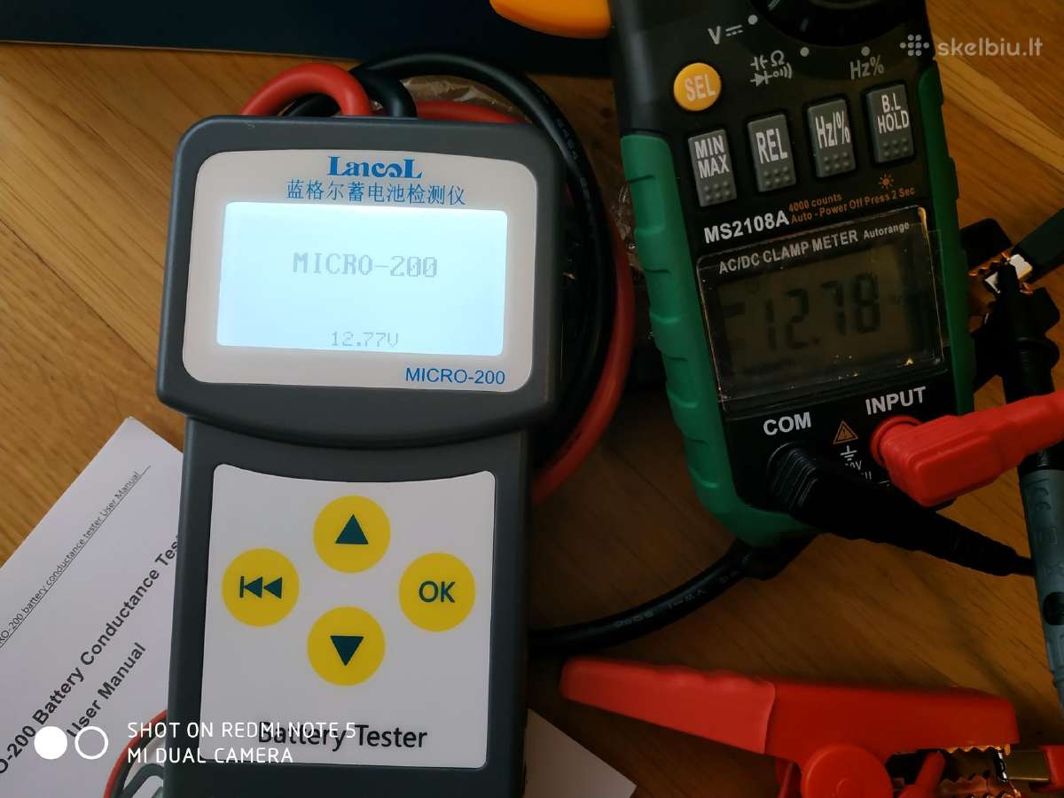 Akumuliatoriaus testeris lancol micro 200pro - nuotraukos Nr. 3