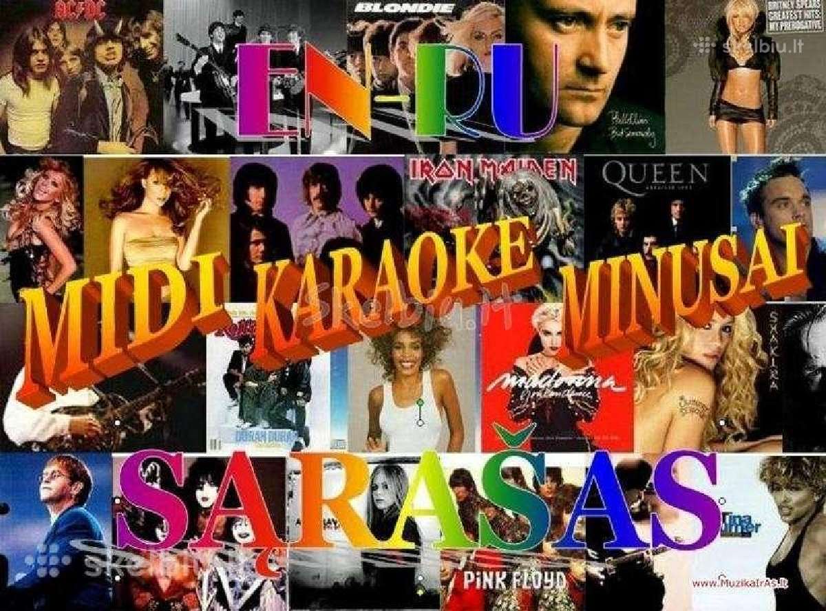 Fonogramos,karaoke,minusai,midi,styliai klavišams,