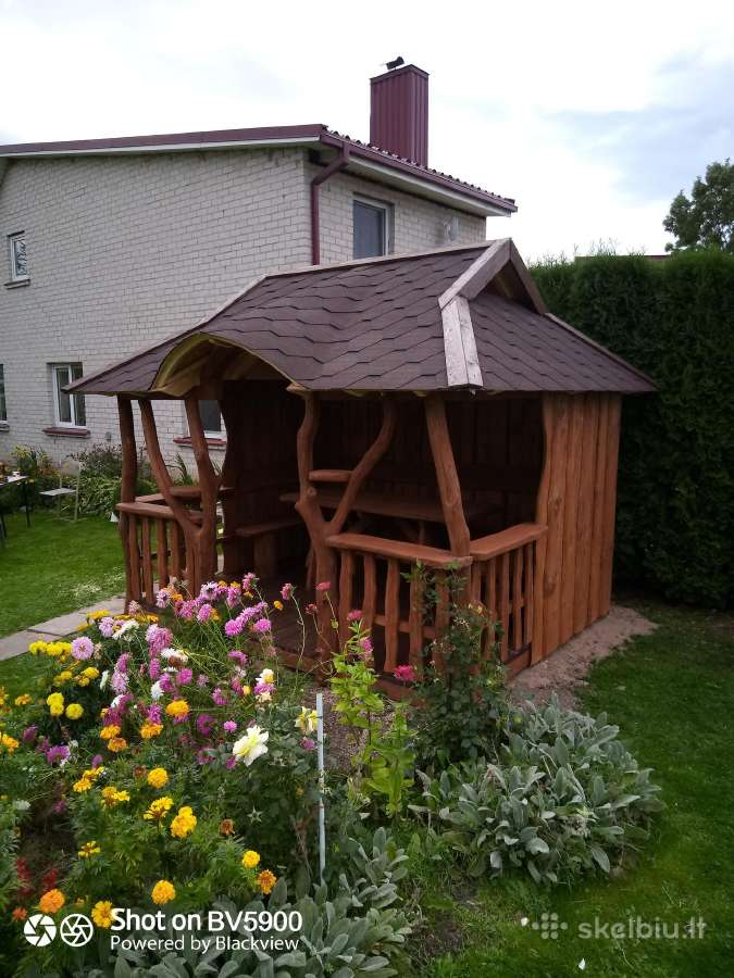 Pavėsinės, šulinio apdaila,vaikų žaidimų aikštelės - nuotraukos Nr. 20