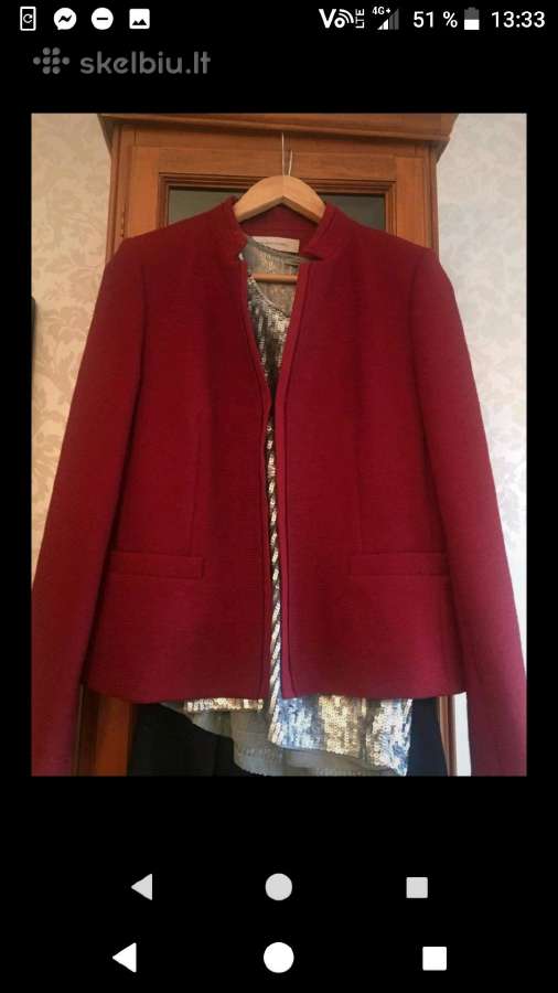 Elegantiškas bordo švarkelis