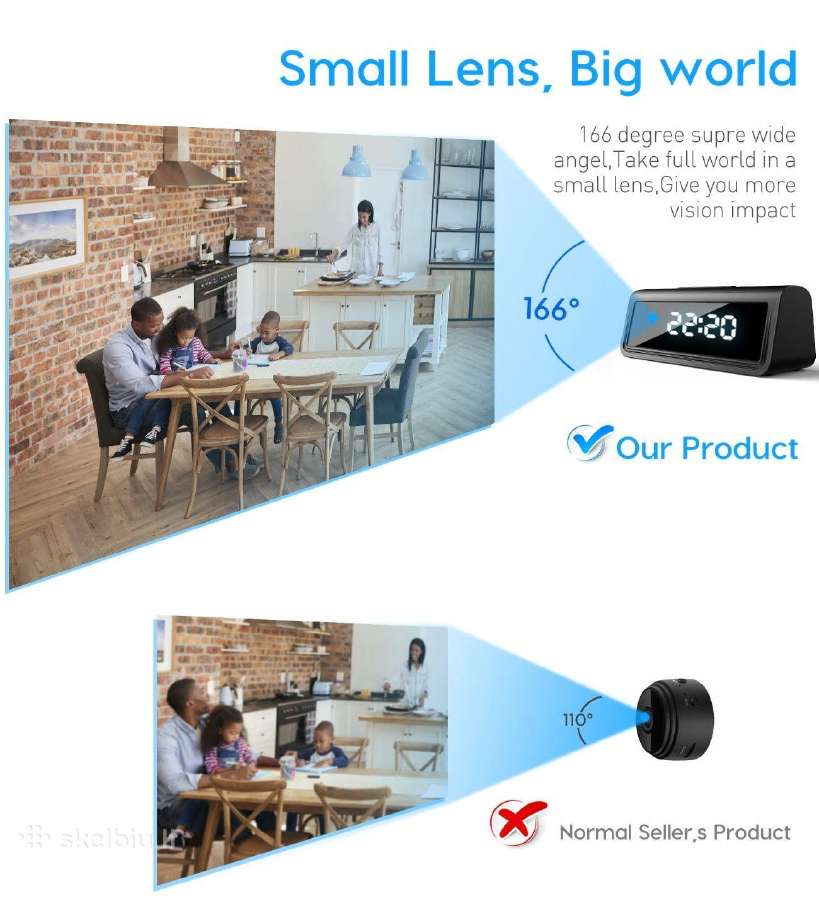 4k Uhd WiFi,ip paslėpta kamera Laikrodyje - nuotraukos Nr. 4