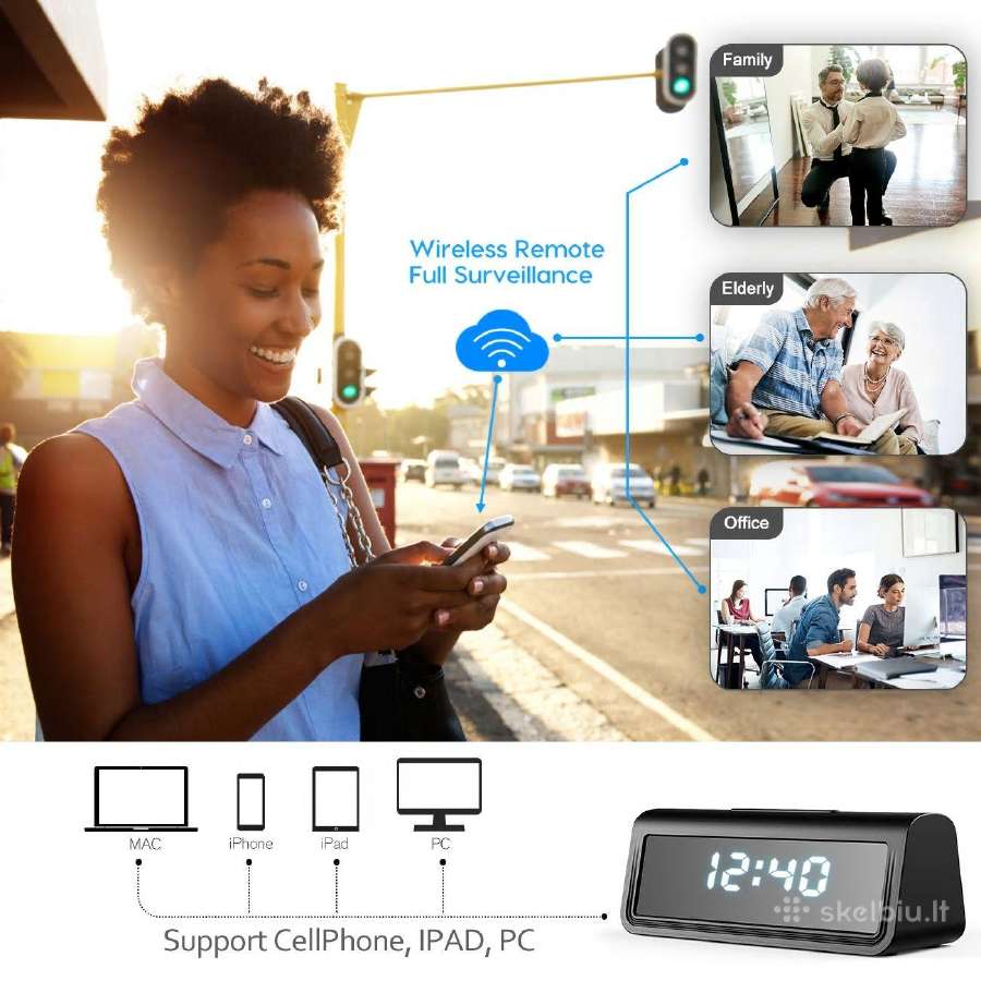 4k Uhd WiFi,ip paslėpta kamera Laikrodyje - nuotraukos Nr. 8