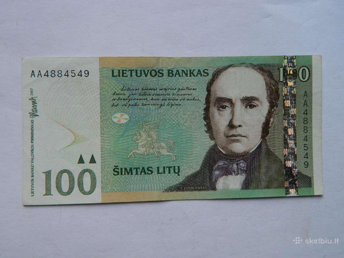 100 litu 2007 m. Aa - nuotraukos Nr. 2