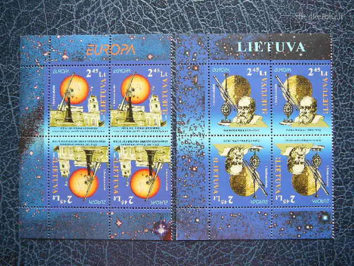 Lietuva 2009 Europa Kosmosas Mnh tet-bes lit1007