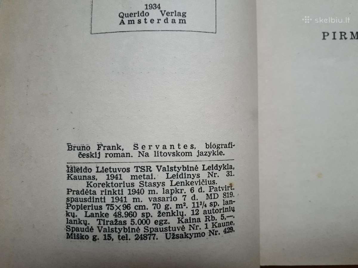 Bruno Frank "Cervantes" 1941 metai - nuotraukos Nr. 5