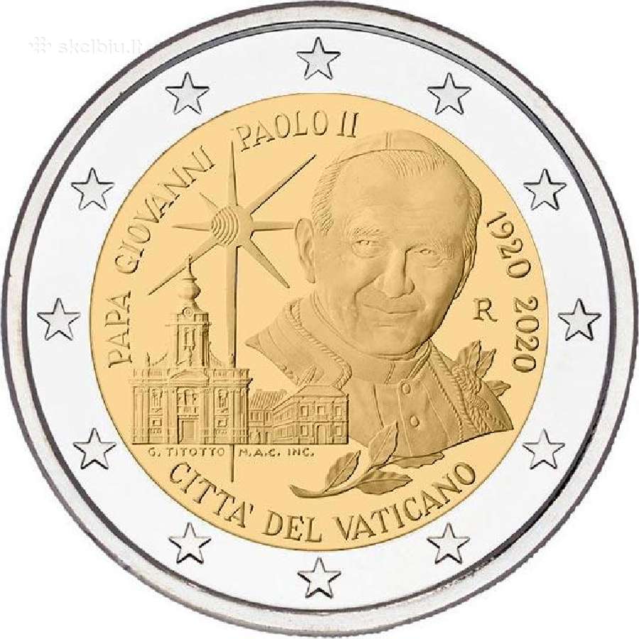 2 eurų Vatikano Unc proginės monetos - nuotraukos Nr. 7