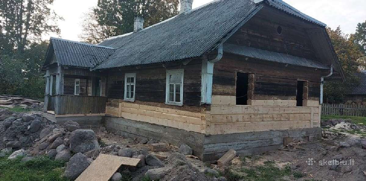 Senų rąstinių namų rekonstrukcija - nuotraukos Nr. 27