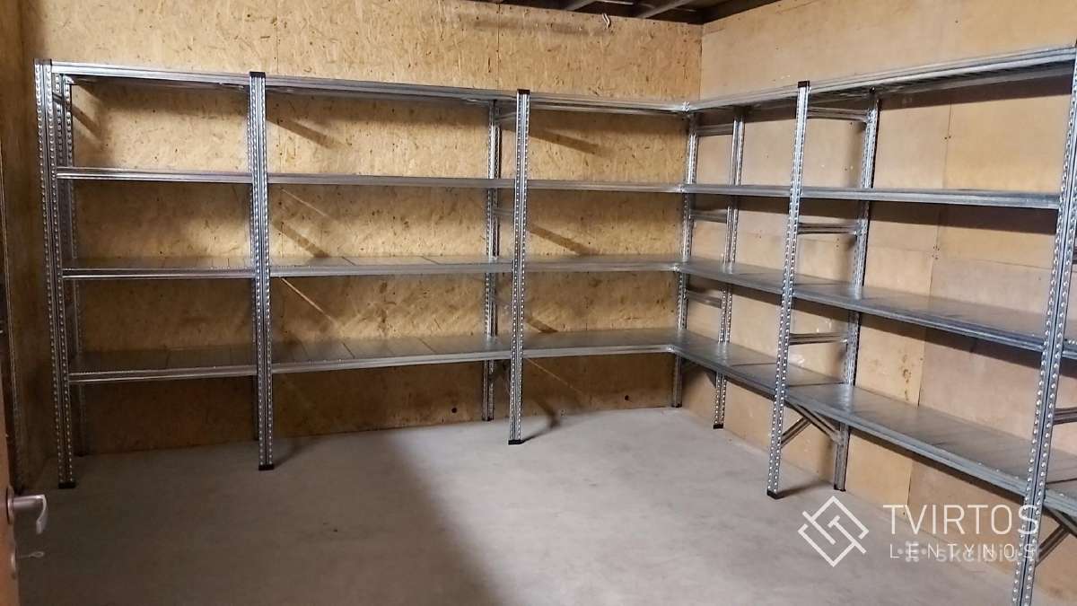 Cinkuoto plieno stelažai garažui, sandėliams - nuotraukos Nr. 8