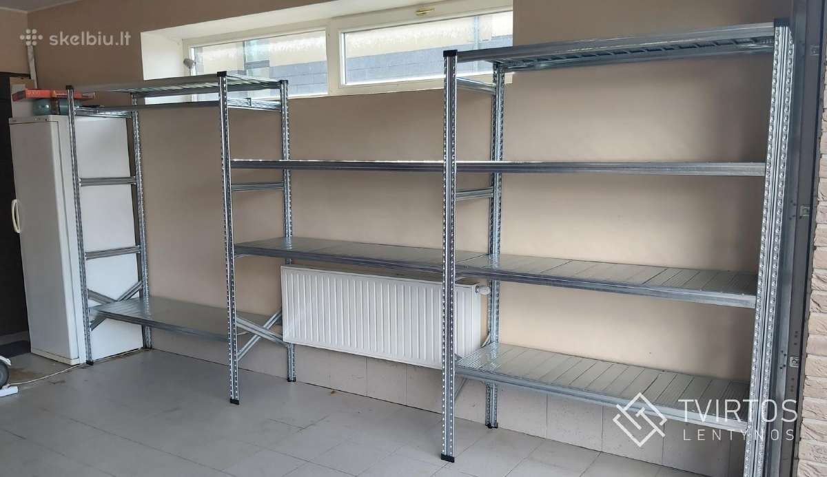 Cinkuoto plieno stelažai garažui, sandėliams - nuotraukos Nr. 9