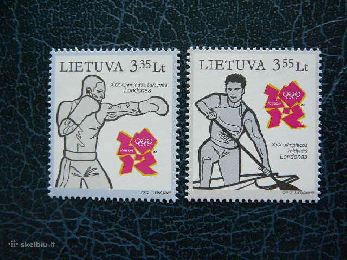 Olimpines vasaros Lietuva 2012 Mnh lit1108/9