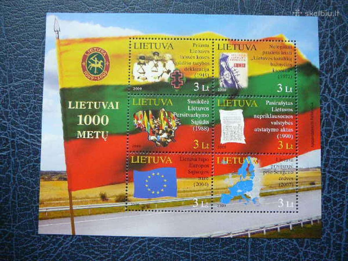 Lietuva 2009 Tukstantmetis blokas Mnh lit1012b