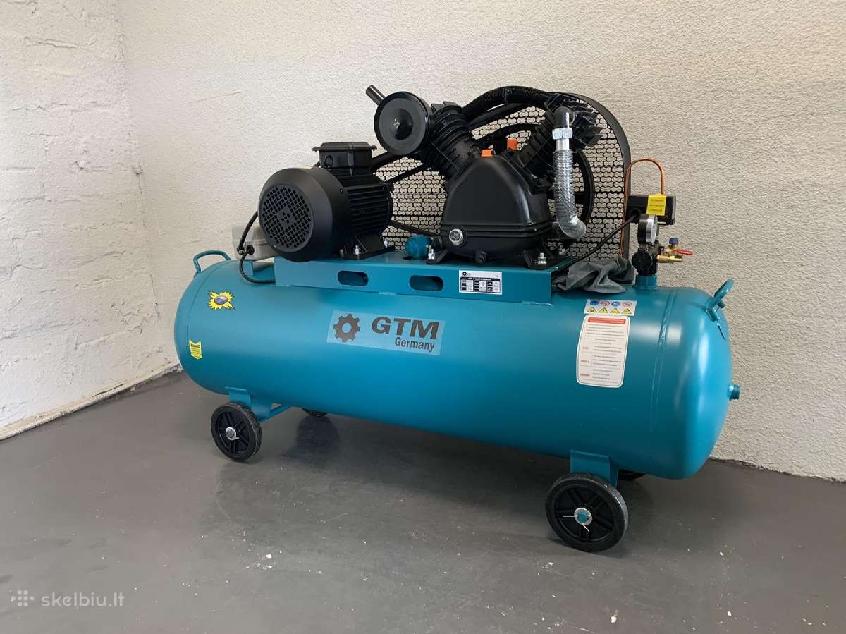 Oro kompresorius Gtm 2cil. 120l 800l/min 380v - nuotraukos Nr. 2