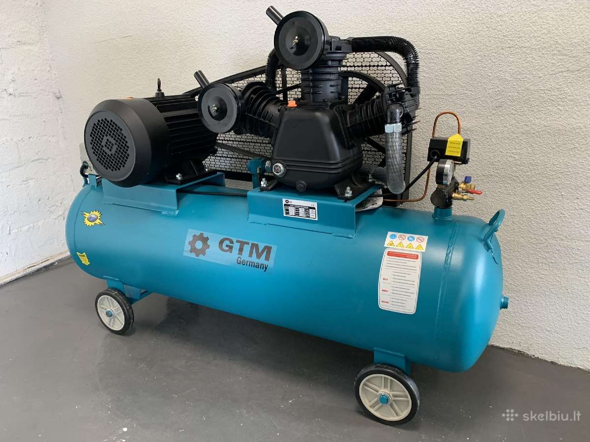 Oro kompresorius Gtm 3cil. 180l 900l/min 380v - nuotraukos Nr. 2