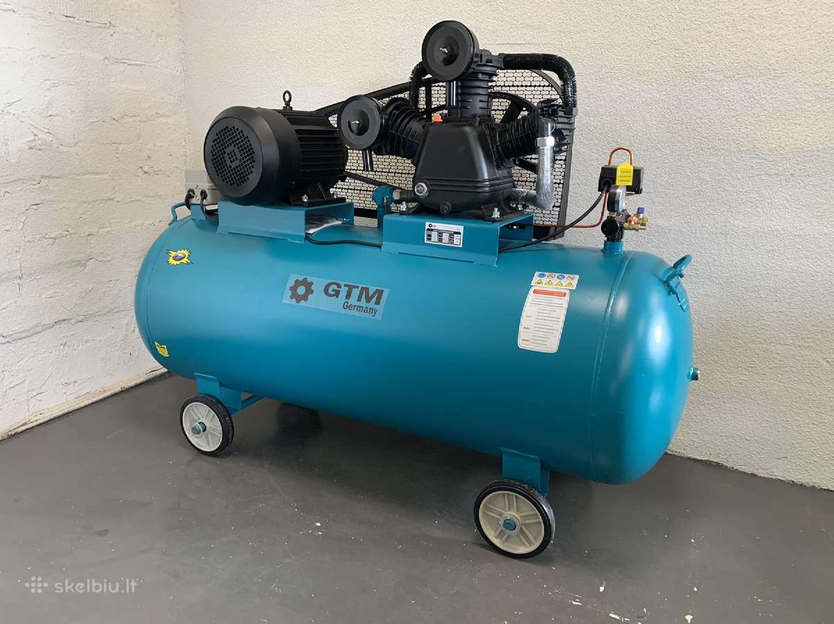 Oro kompresorius Gtm 3cil. 400l 1200l/min 380v - nuotraukos Nr. 2