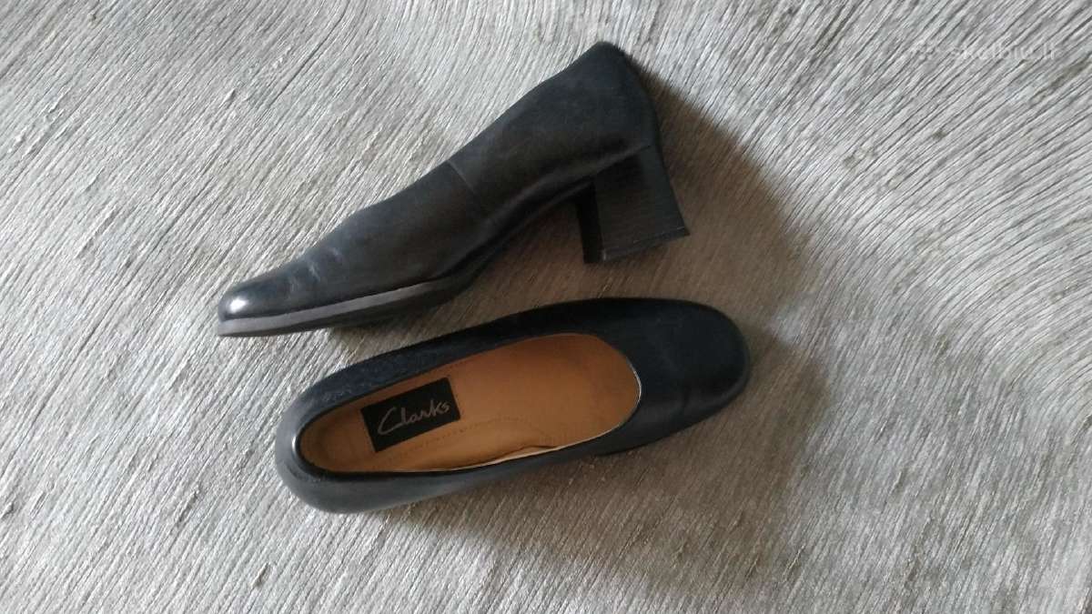 Clarks klasikiniai juodi pilnai odiniai bateliai - nuotraukos Nr. 2