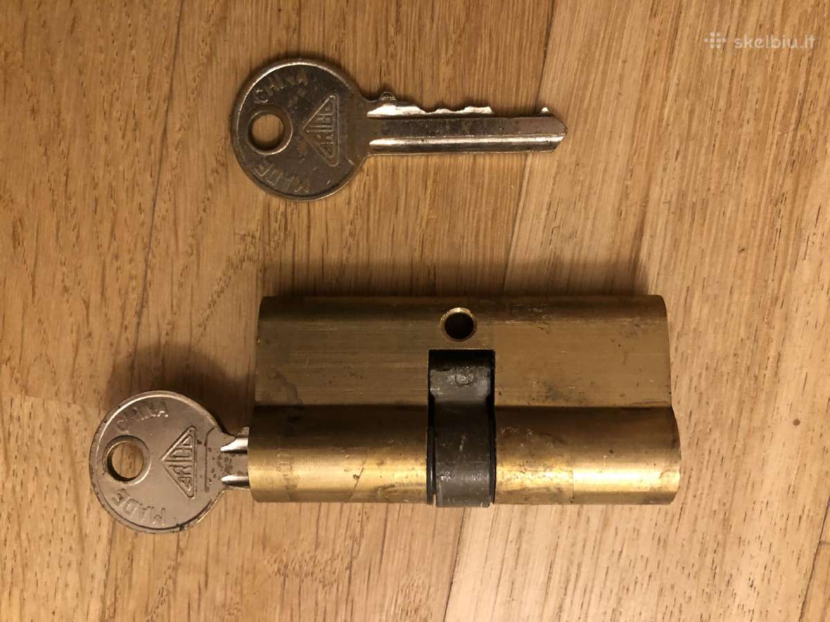 Įleidžiamos durų spynos 3vnt, cilindras 1vnt - nuotraukos Nr. 3