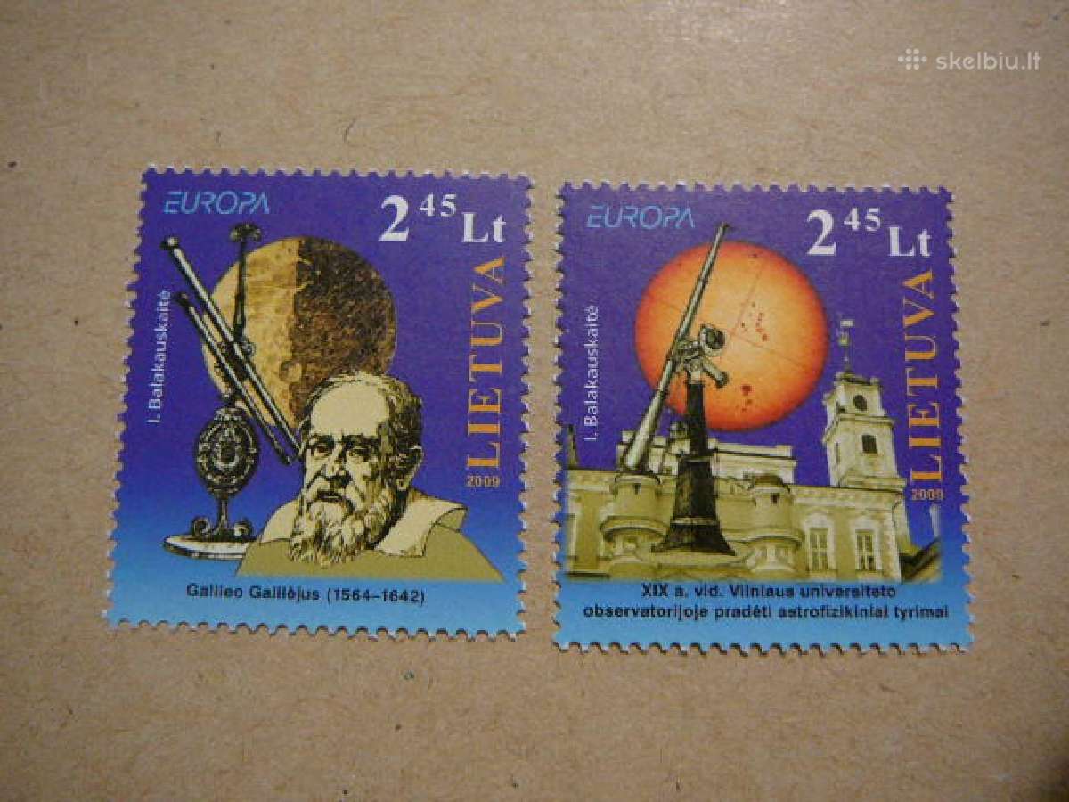 Lietuva 2009 Europa Cept Kosmosas Mnh lit1006/7