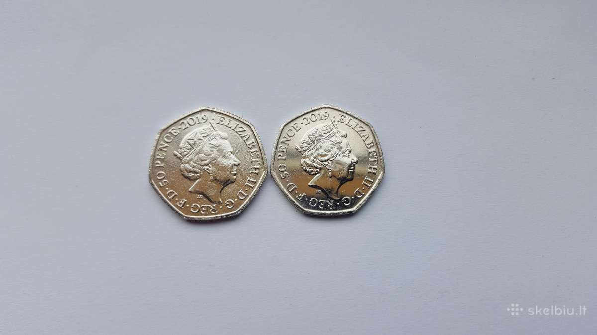 UK 2019m. 50 pensų Paddington monetos Unc - nuotraukos Nr. 4