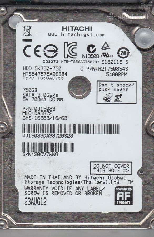 HDD 500gb 750gb