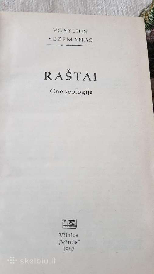 V. Sezemanas Raštai Gnoseologija - nuotraukos Nr. 2