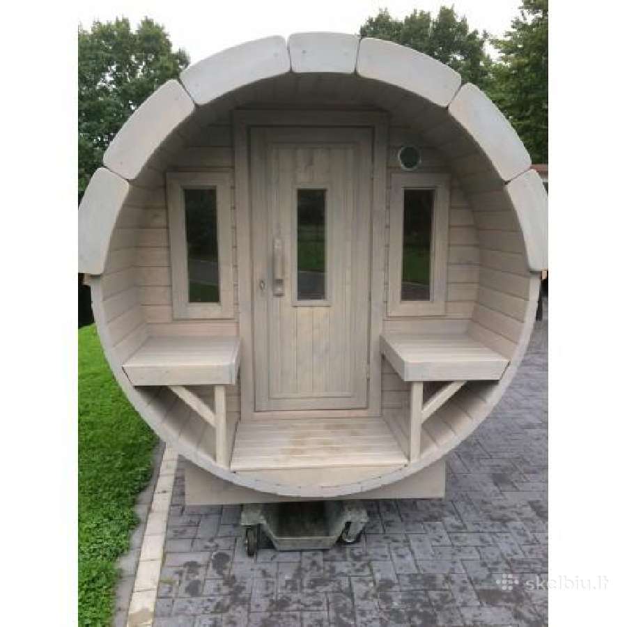 Apvali Lauko pirtis kubilas sauna bačka 3m ilgio - nuotraukos Nr. 4