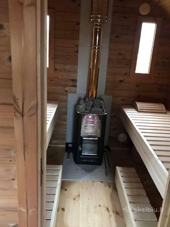 Kvadratinė sauna pirtis 3m - nuotraukos Nr. 8