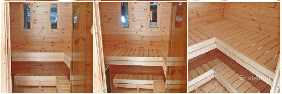 Kvadratinė sauna pirtis 3m - nuotraukos Nr. 9