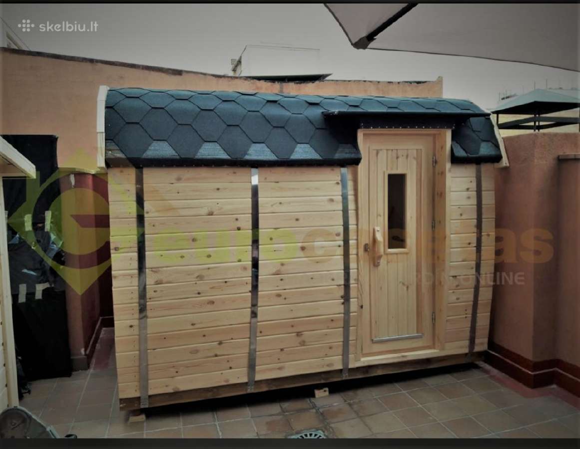Kvadratinė sauna pirtis 3m - nuotraukos Nr. 10