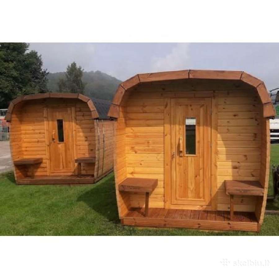 Kvadratinė sauna pirtis 3m - nuotraukos Nr. 6