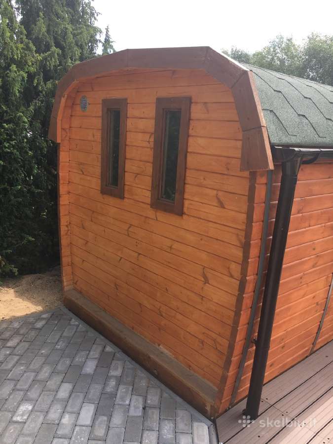Kvadratinė sauna pirtis 3m - nuotraukos Nr. 16