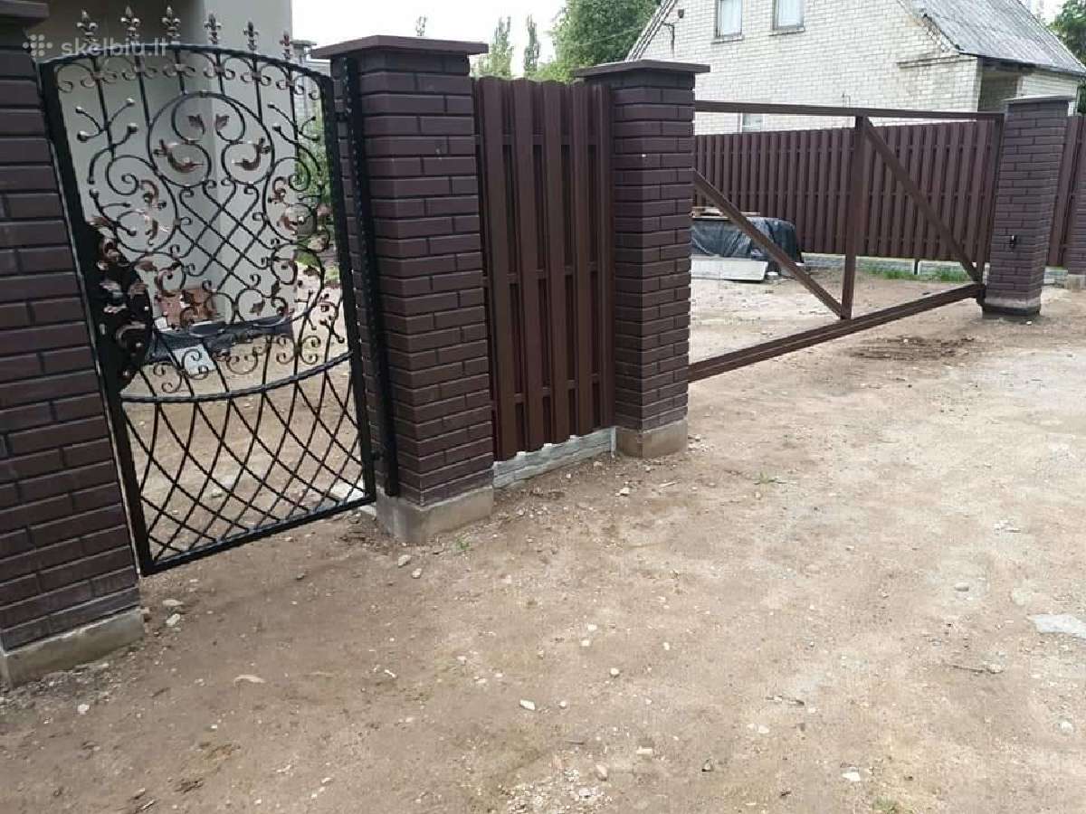 Stumdomi vartai nuo 1600 su varikliu, milt.dažymu - nuotraukos Nr. 26