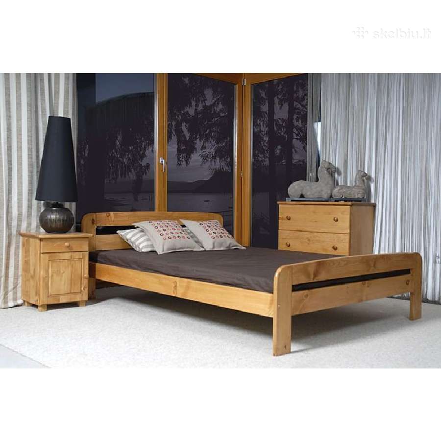 Nauja medinė lova tik nuo 105€ - nuotraukos Nr. 4