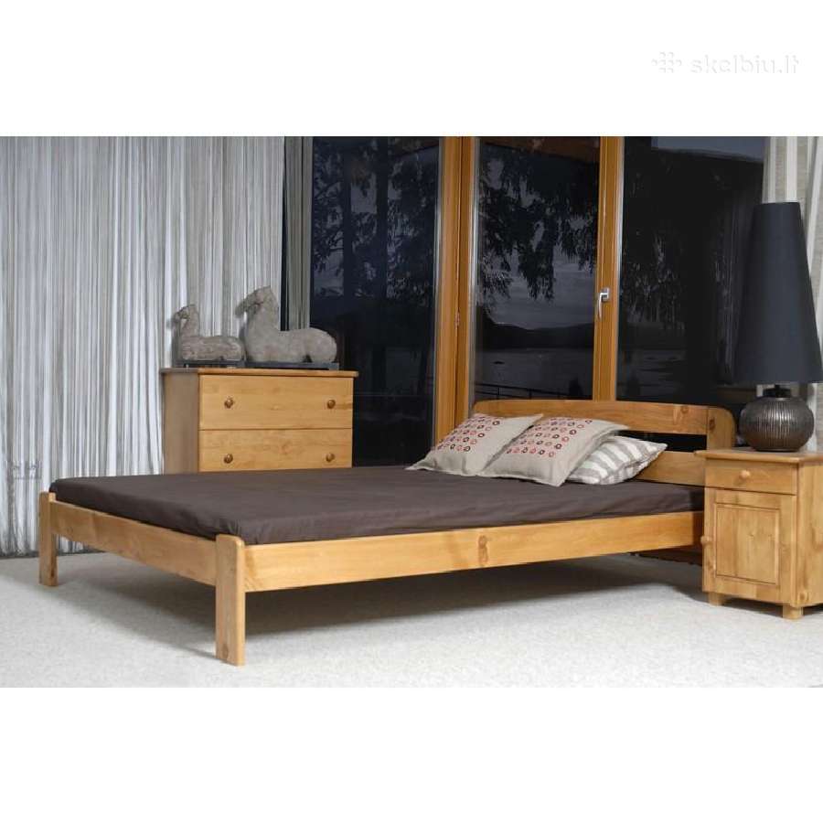 Nauja medinė lova tik nuo 105€ - nuotraukos Nr. 2