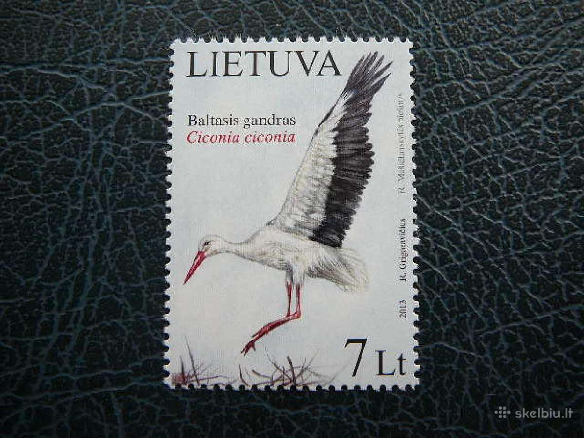 Lietuva 2013 Pauksciai Gandras Mnh lit1130