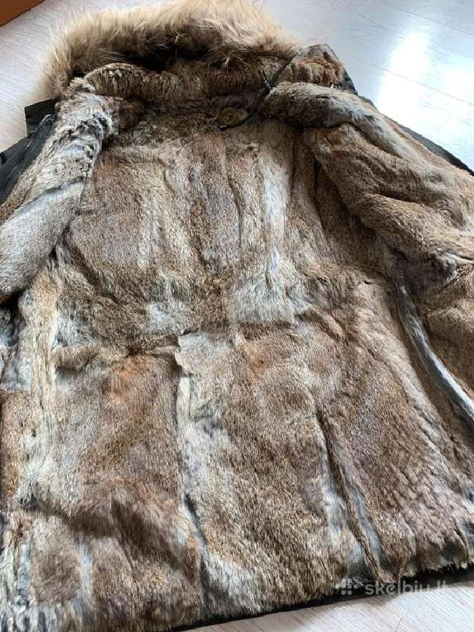 Zapa parka su natūraliu triušio kailio pamušalu - nuotraukos Nr. 10