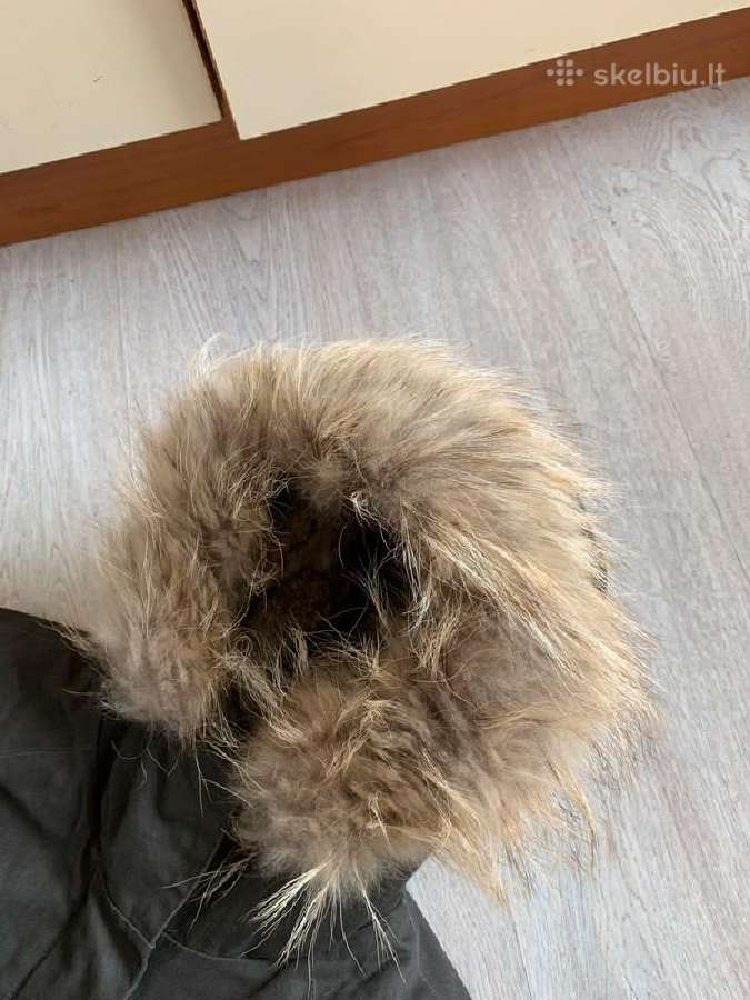 Zapa parka su natūraliu triušio kailio pamušalu - nuotraukos Nr. 6