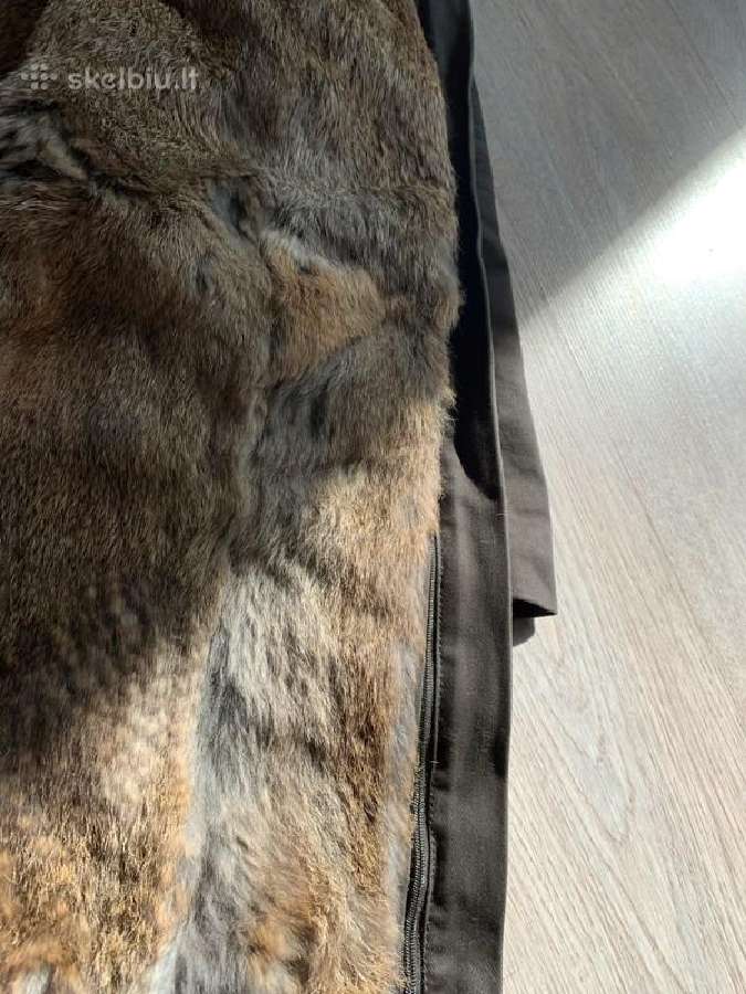 Zapa parka su natūraliu triušio kailio pamušalu - nuotraukos Nr. 12