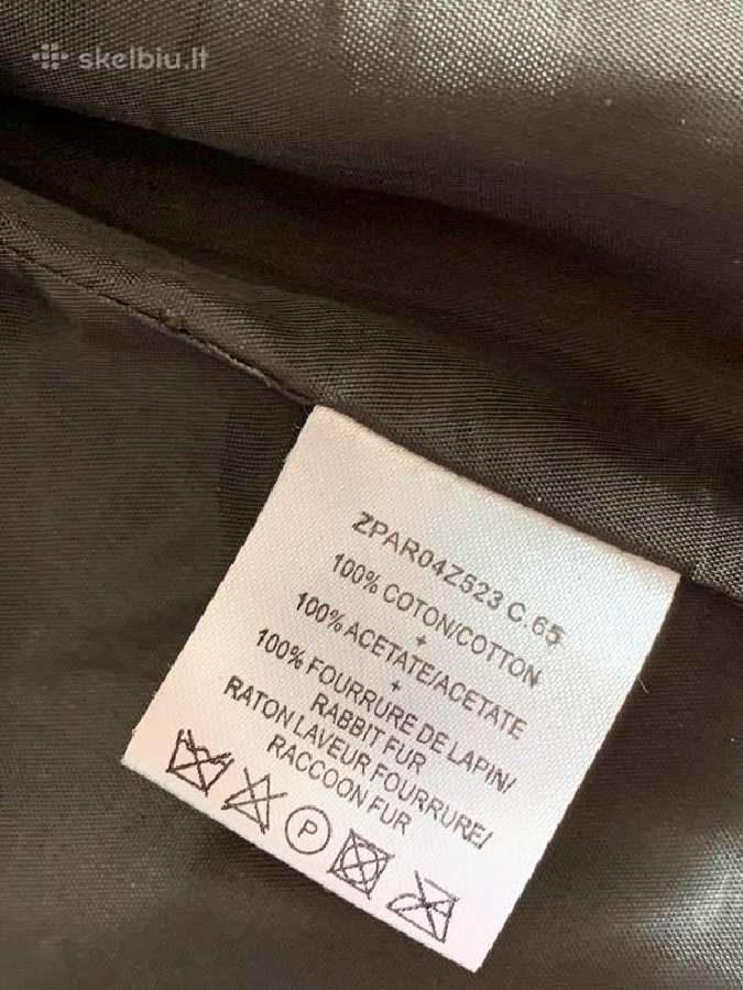 Zapa parka su natūraliu triušio kailio pamušalu - nuotraukos Nr. 15
