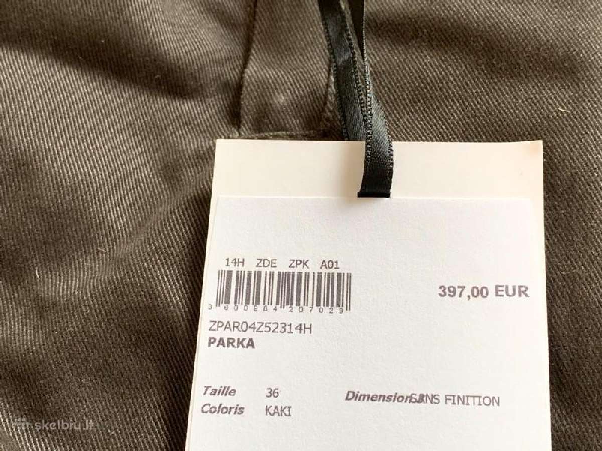 Zapa parka su natūraliu triušio kailio pamušalu - nuotraukos Nr. 14