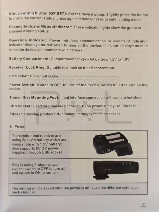 Pixel E-ttl flash 1x trigger 2x receiver Canon - nuotraukos Nr. 7