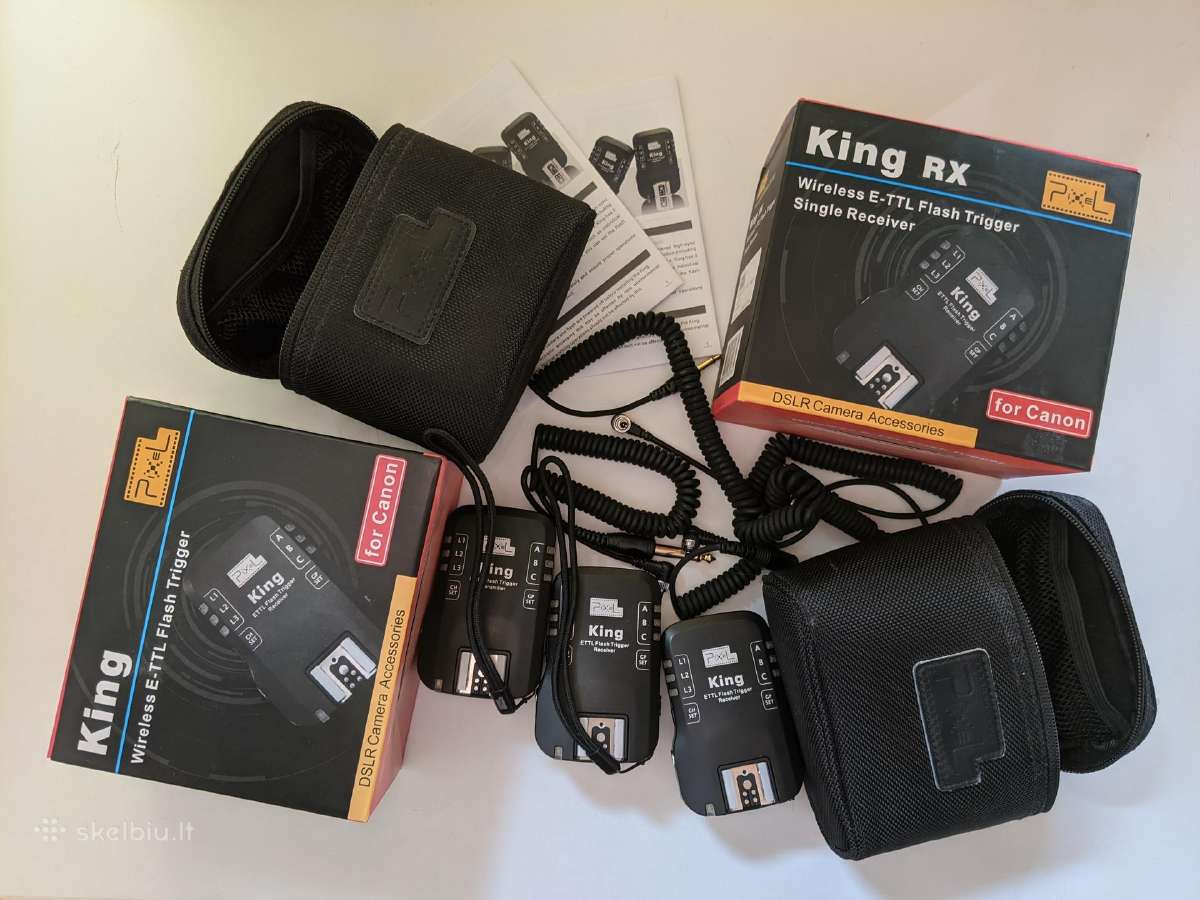 Pixel E-ttl flash 1x trigger 2x receiver Canon