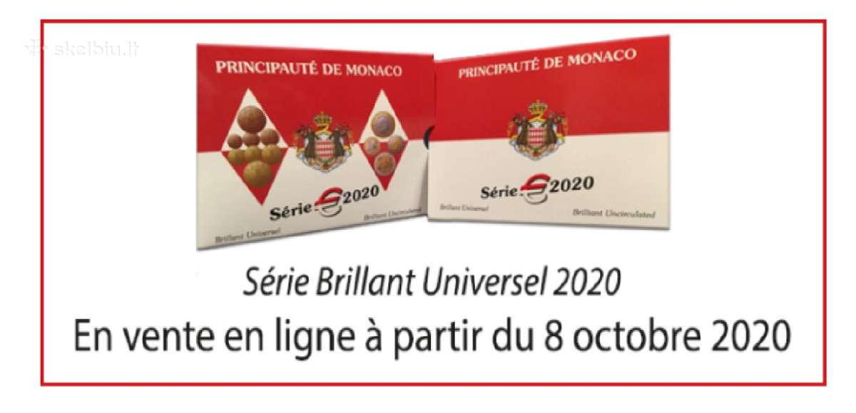 Monakas 2020 Euro monetų Bu rinkinys