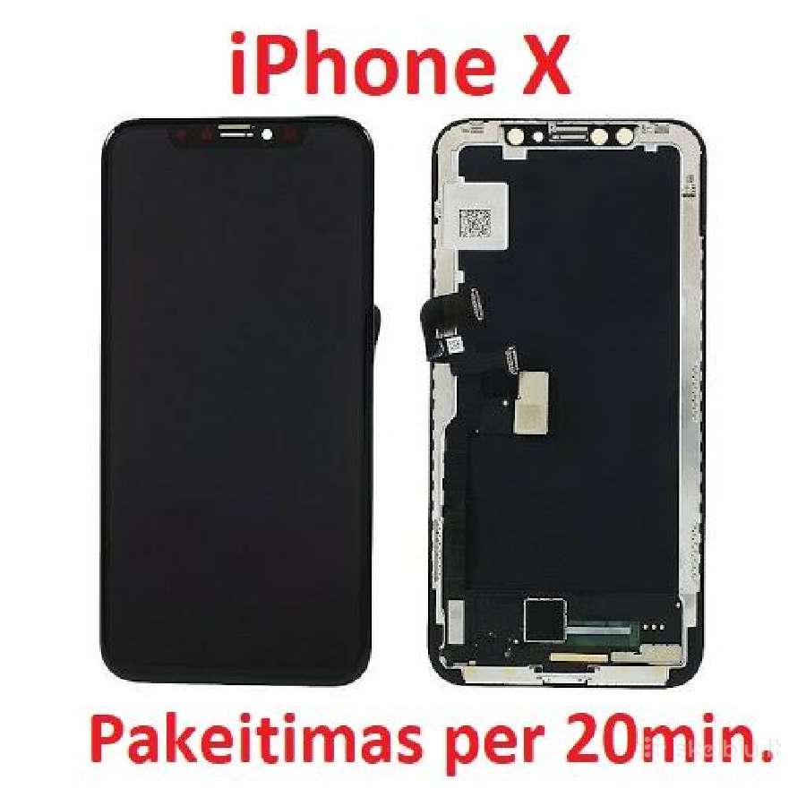 iPhone X ekranas su garantija, keitimas Kaunas