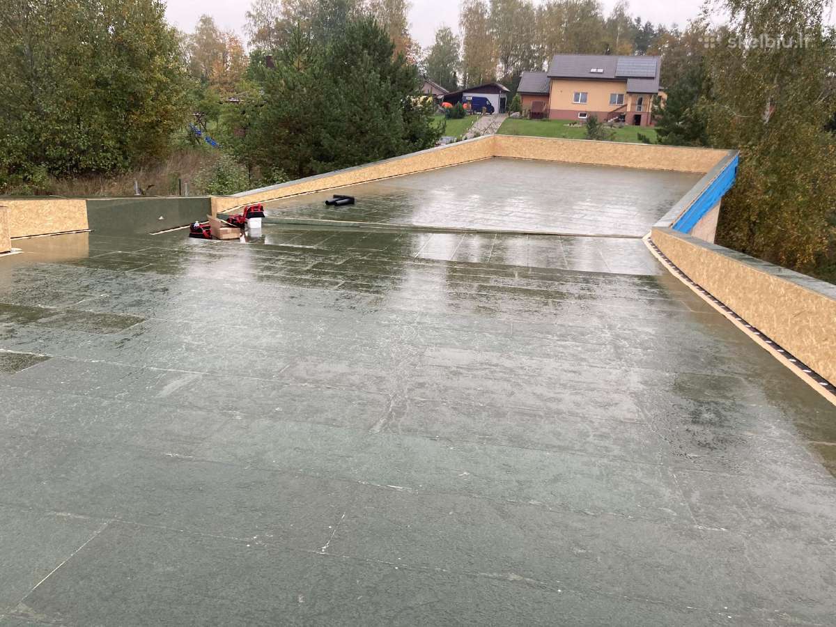 Plokščių stogų dengimas,epdm danga - nuotraukos Nr. 8