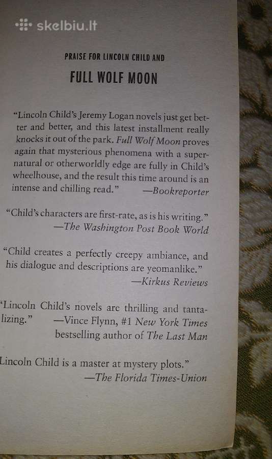 "Full Wolf Moon"lincoln Child, 2018 m. - nuotraukos Nr. 2