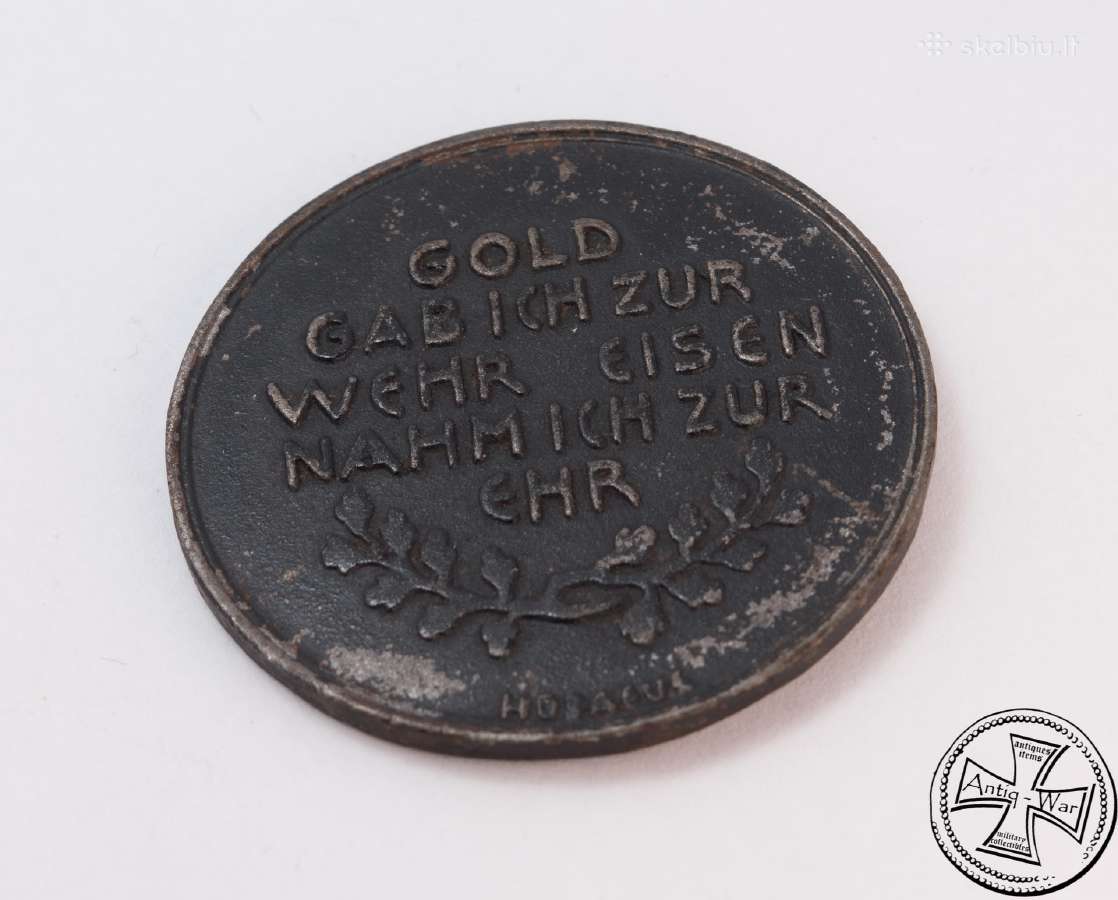 1916 Vokiškas medalis/žetonas - nuotraukos Nr. 3