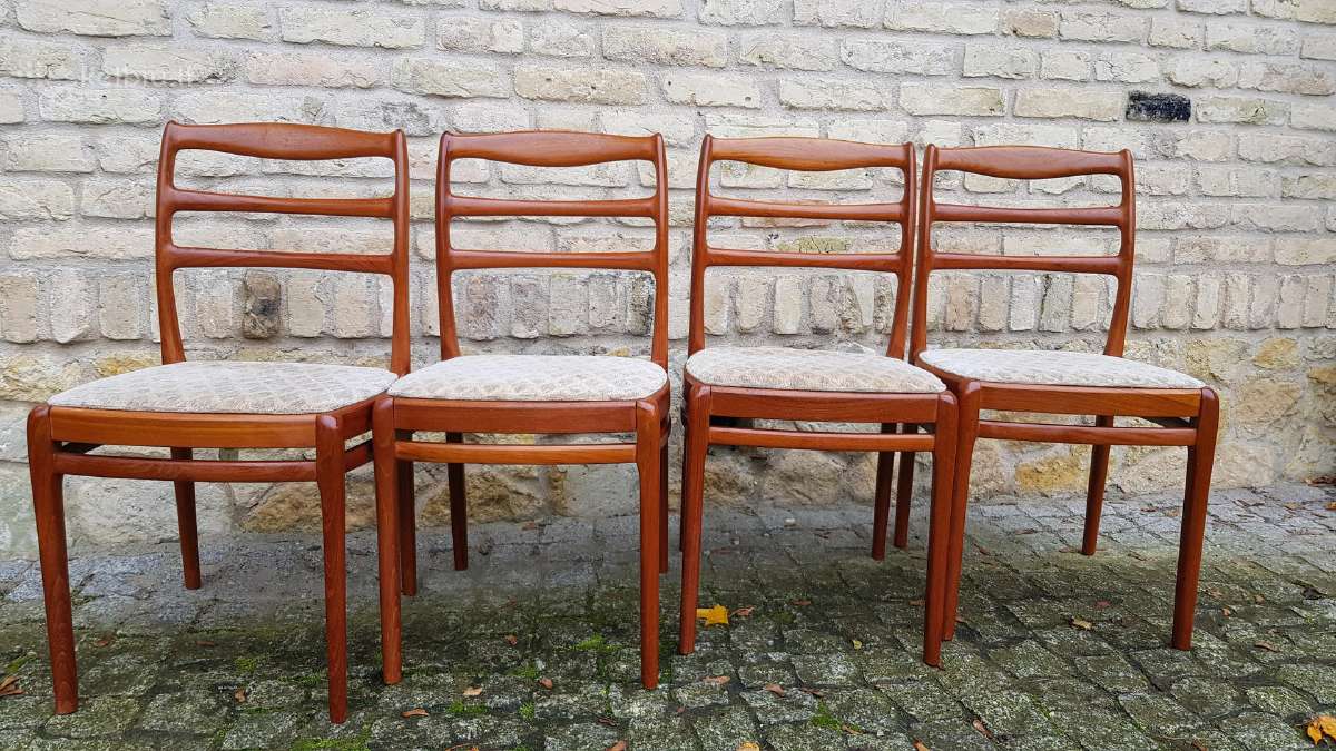Vintažinės mid century tikmedžio kėdės - nuotraukos Nr. 6